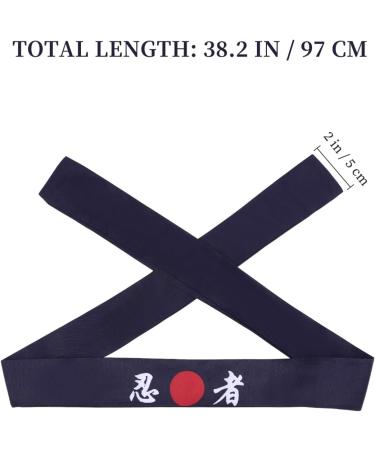 minkissy Ninja Headband Japanese Sushi Chef Headband Sunrise Head Scarf for Women Men Blue - Buy Online on GoSupps.com
