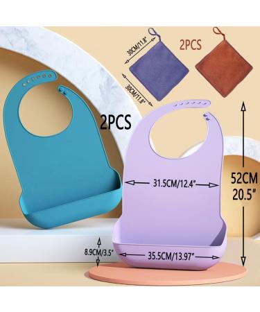 Luhevidia Adjustable Waterproof Bibs for Adults - 2 Piece Set for Seniors - Clothing Protection for Men & Women - Buy Online on GoSupps.com