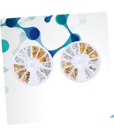 minkissy 4 Boxes Manicure Accessories Rhinestone for Nails Nail Jewelry Palette The Circle 3d - Buy Online on GoSupps.com