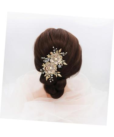 FRCOLOR Bridal Hair Comb Bridal Headpiece Bride Headpieces for Wedding Bridal Hair Accessory Hair Comb for Bride Wedding Hair Clip Wedding Hair Combs Gold Hair Clips Bride Hair Clip - Buy Online on GoSupps.com