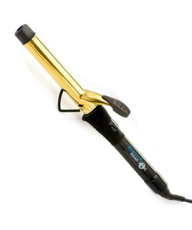 Electric Head Jog 25mm Titanium Gold Waving Iron. Hot Curling Wand with Variable Temperature. Ionic Charge Curler for Shine Soft & Healthy Hair. Curl Tongs with Cool Tips for Easy Styling. (25mm)