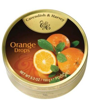 Cavendish & Harvey Fruit Tin - Orange, 5.3-Ounce Orange 5.3 Ounce (Pack of 1)
