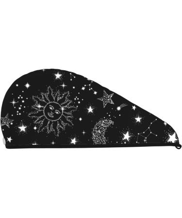 Microfiber Hair Drying Cap - Space Galaxy Soft Absorbent Towel Wrap for Quick Drying Curly Long & Thick Hair - Buy Online on GoSupps.com