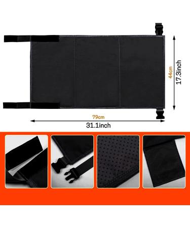 Perfeclan Portable Children Aircraft Footrest | Toddler Leg Support Hammock Travel Accessory for Airplane Seats - Black 79cm x 44cm - Buy Online on GoSupps.com