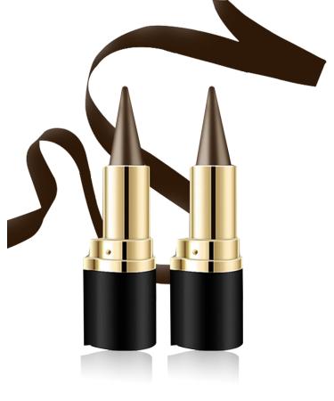Thapncow 2 pieces matte QuickDry eyeliner eyeliner pen gel brown eyeliner pen gel brown eyeliner in quickdrying formula gel eyeliner makeup pen without smudges