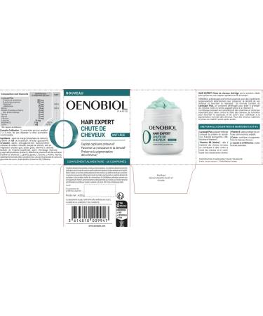 Oenobiol HAIR EXPERT Chute de cheveux Anti- ge - Pr serve le capital capillaire - Favorise la croissance et la densit - Pr serve la pigmentation des cheveux - Compl ment alimentaire - 60 comprim s 2 g (Lot de 30) - Buy Online on GoSupps.com