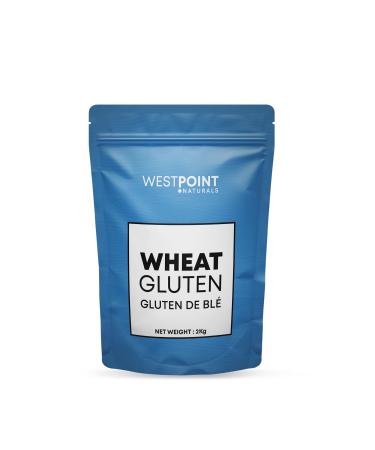 Westpoint Naturals Vital Wheat Gluten 2 kg - High Protein Improves Elasticity Enhances Texture Natural Non - GMO Vegan-Friendly 2kg