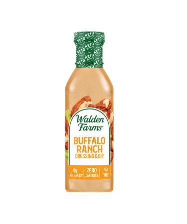 Walden Farms Buffalo Ranch Dressing 12 oz. Bottle Creamy and Spicy Flavor Fresh and Delicious 0g Net Carbs Condiment Kosher Certified So Tasty on Salad Wing Chicken Dip Celery Ranch Spicy 12 Ounce (Pack of 1) - Buy Online on GoSupps.com