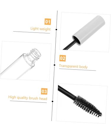 WOONEKY 10pcs Eyelash Tube Empty oil Bottles Mascara Bottles Eyelash Mascara Cosmetic White Plastic - Buy Online on GoSupps.com