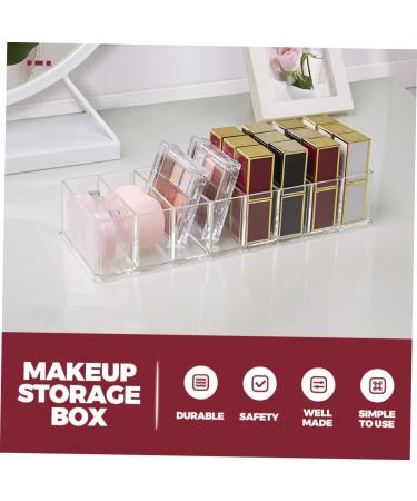 Ipetboom Makeup Organzier Box Makeup Storage Box Acrylic Eyeshadow Holder Clear Stand Cosmetics Rack Lipstick Display Stand - Buy Online on GoSupps.com