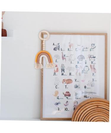 MERRYHAPY Mini Wreath Teether - Infant Molar Soothing Ring for Teething - Bead Garland Teeth Grinding Tool - Wood Household Props - Buy Online on GoSupps.com