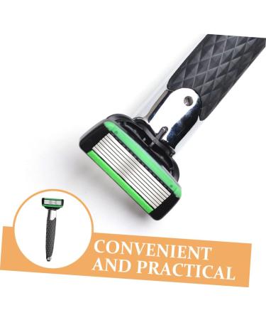 Magiclulu Professional Double-Edged Razor Set Metal Handle Haircut & Eyebrow Trimmer for Men | Premium Shaving Tools - Buy Online on GoSupps.com