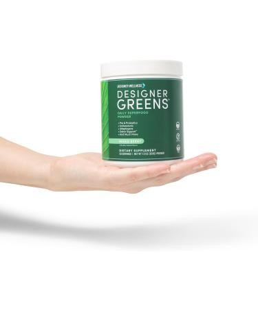 Designer Wellness, Designer Greens Superfood Powder with Prebiotics, Probiotics, Antioxidants, and Detox Support, 30 Servings Greens Superfood 7.16 Ounce (Pack of 1) - Buy Online on GoSupps.com