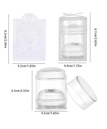 Niceneeded Nail Art Jelly Stamper Set - Double Layer Silicone Stamp & Scraper for DIY Manicure | International Shipping Available - Buy Online on GoSupps.com