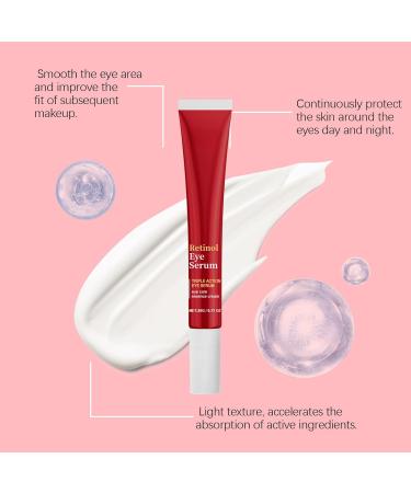 Retinol Eye Cream Eye Cream for Dark Circles and Puffy Eyes Retinol Eye Serum Under Eye Cream for Women/Men Skincare Eye Cream Anti Aging Anti Wrinkles Reduce Eye Bags Fine Lines 20g - Buy Online on GoSupps.com