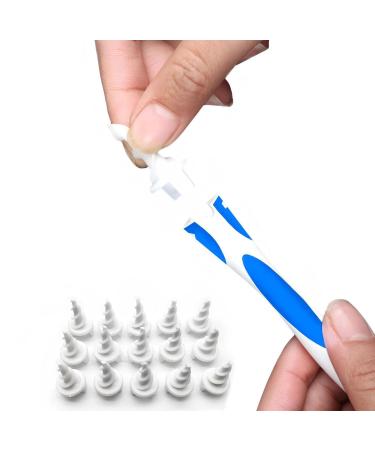 Airdminystion Earwax Removal-Spiral Ear Wax Removal Tool Reusable Earwax Removal Kit Safe Ear Cleaner with 16 Pcs Soft and Flexible Replaceme - Buy Online on GoSupps.com