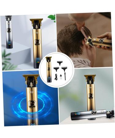Mikinona Hair Cutting Trimmer 1 Set Hair Clipper Cordless Hair Trimmer Hair Cutting Tool Trimmer Electric Barber Hair Grooming Clipper Nose Hair Scissors Digital Display Man Titanium Alloy - Buy Online on GoSupps.com