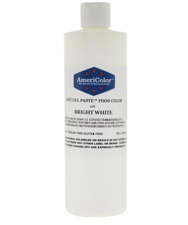 Food Coloring AmeriColor - Bright White Soft Gel Paste, 20 Ounce 1 White