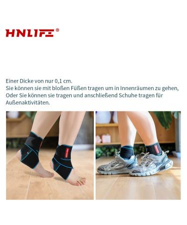 Buy Hnlife Adjustable Breathable Foot Bandage - Perfect Ankle Support for Sports Running Hiking & Mountaineering - One Size Fits All (Blue) - Buy Online on GoSupps.com
