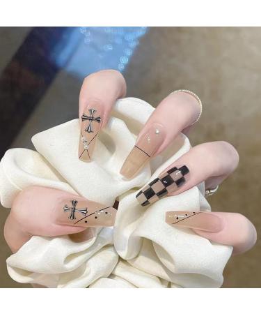 DonLeeving Cross Nail Art Charms Metal 3D Punk Nail Ornaments Manicure Nail Art Craft DIY Nail Accessories Decoration Supplies Bronze & Antique Silver 80.0 count - Buy Online on GoSupps.com