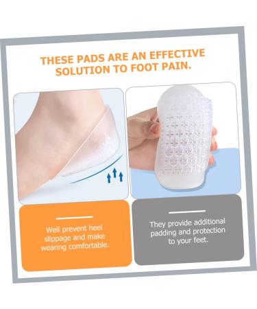 GLEAVI U-Shaped Heel Pads - 2 Pairs Silicone Inserts for Boots & Heels Plantar Cups & Foot Support - Buy Online on GoSupps.com