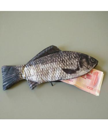 LUOEM Funny Fish Pencil Case Zippered Carp Makeup Bag & Purse for School & Travel | International Shipping Available - Buy Online on GoSupps.com