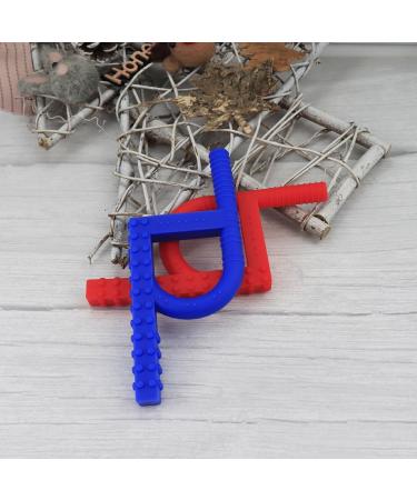 Silicone Teething Ring for Babies - 2 Pack Cooling & Sensory Toy for Teething Relief - Buy Online on GoSupps.com