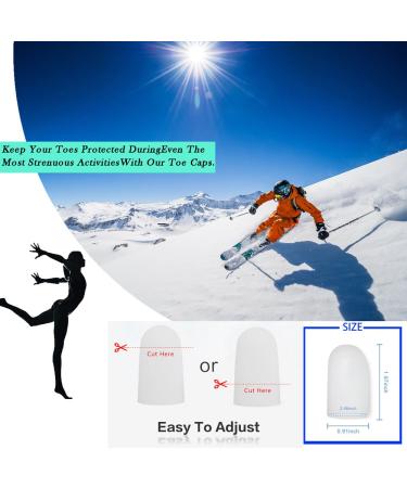 Gel Toe Caps Protectors - New Material for Toe Blisters, Corns, Hammer Toes, Ingrown Toenails, and More - 10 PCS for Big Toe - Pain Relief Solution - Buy Online on GoSupps.com