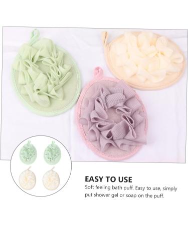 FOMIYES 4pcs Pure Flower Bath Balls - Mesh Shower Pouf & Loofah Set for Body Cleaning - Buy Online on GoSupps.com