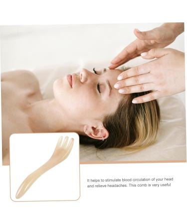 Tovinanna Kratzkamm Head Massage Brush for Tension Relief | Sleek Hair Scalp Massager 14.5x3cm - Alleviate Headaches & Relax - Buy Online on GoSupps.com