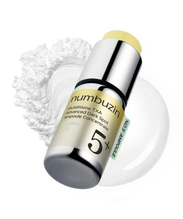 numbuzin No.5 Glutathione TXA Dark Spot Ampoule, Targeted Tone Care Concentrate for Dark Spots & Uneven Skin, Tranexamic Acid, Niacinamide, Vitamin Tree Water, Korean Skincare, 10.7g