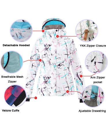 GS SNOWING Women's Ski Jacket & Pants Set - Waterproof Insulated Snowsuit for Winter Sports - Small Blue - Buy Online on GoSupps.com