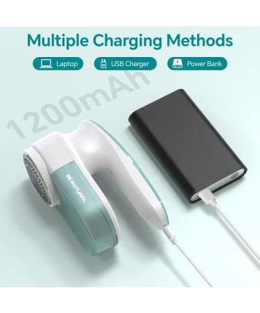 Buy BEAUTURAL Fabric Shaver & Lint Remover - Rechargeable Defuzzer with 2 Speeds & Replaceable Blade | Remove Fuzz & Lint from Clothes & Furniture - International Shipping - Buy Online on GoSupps.com
