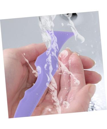 Angoily 3pcs Silicone Beauty Ruler Lash Mascara Purple Eyeshadow Mascara Drawing Aid Girl Makeup Tools Face - Buy Online on GoSupps.com