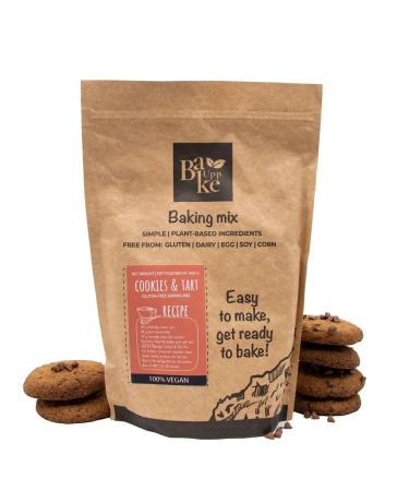 Bakeupp -Vegan Cookies & Tart Baking mix - gluten -free & plant -free - easy to prepare completely vegan - without egg milk soy maize 900 g 900 grams