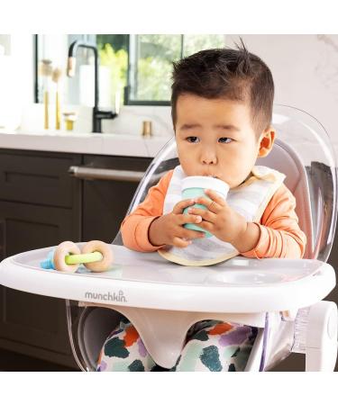 Munchkin Silicone Open Training Cup with Straw for Babies and Toddlers 6 Months+ - Mint 4oz - Buy Online on GoSupps.com