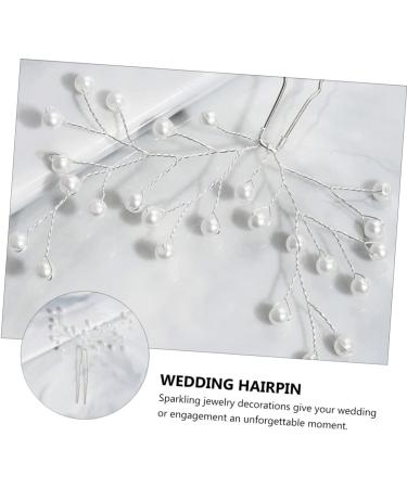 minkissy 1pc Wedding Pearl Hair Pins Hair Side Comb Rhinestones Bride Hair Pin Crystal Flower Hair Pins Bride Headpieces for Wedding U Pearl Hairpin Flowers Bridesmaid Alloy Simple - Buy Online on GoSupps.com