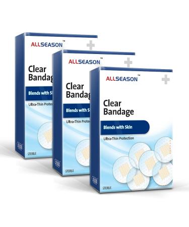150pcs/3boxes Clear Round Spot PE Breathable Adhesive Bandages 50 Count (Pack of 3) - Buy Online on GoSupps.com