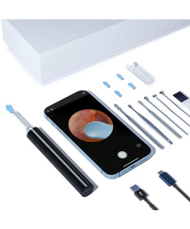 Aeasycozy Ear Wax Removal Ear Cleaner Otoscope with 3 Million Pixel 1296P HD Camera Earwax Removal Kit with 6 LED Light Wireless Ear Camera with 4 Ear Sleeve Ear Wax Remover Tool with 6 Pcs Ear Set