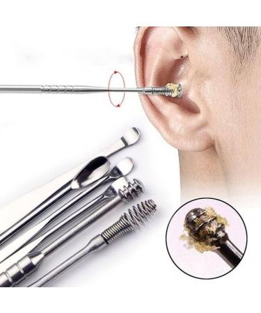 Stainless Steel Earwax Remover Kit - 7 Piece Set for Ear Cleaning and Wax Removal - Buy Online on GoSupps.com