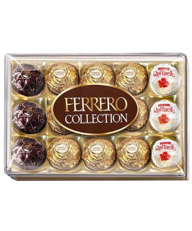 FeRrerro's RocHerr's Collection 15pc - Chocolates for Gifting - A Collection Of Three FeRrerro's Treats - Whole Hazelnut's in Milk Chocolate And Nut Croquante - Suitable For Vegetarians Contains Nuts