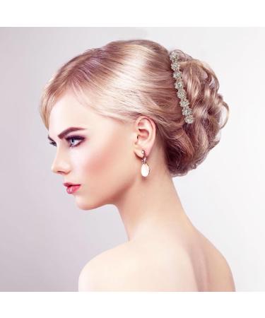 8-Flower Hairpin Combs Crystal Rhinestone Bridal Hair Pins Hair Clips Women Wedding Headpiece for Bride Bridesmaids - Buy Online on GoSupps.com