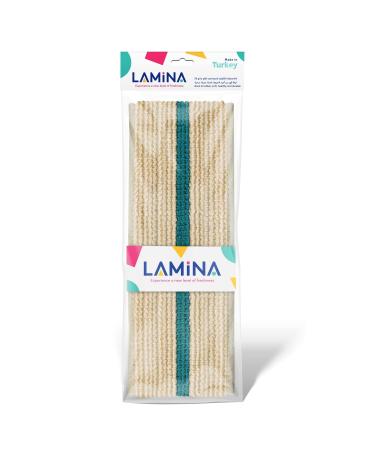 Buy Lamina Back Scrubber 70cm - All-Round Body Cleaning Sponge & Back Brush for Showering | Green-White Luffa Pad for Exfoliation - Buy Online on GoSupps.com