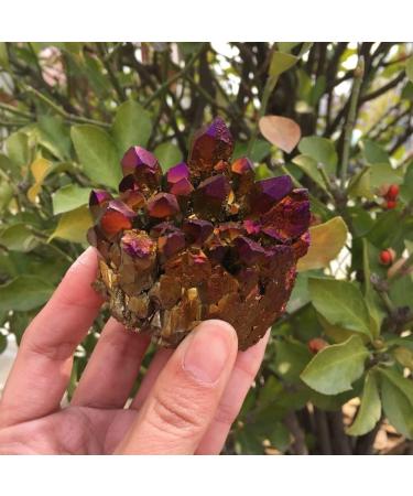 Specimen 200G Angel Aura Quartz Crystal Cluster for Decoration - Buy Online on GoSupps.com