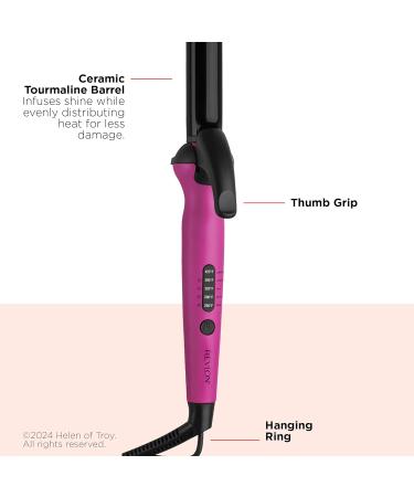 REVLON Easy Heat 1 Inch Precision Curling Iron - Pink | International Shipping Available - Buy Online on GoSupps.com