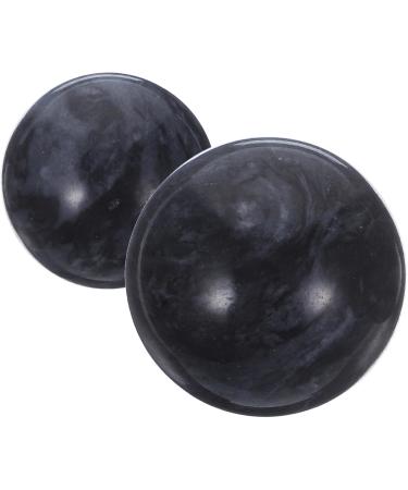 Buy Healvian 16 StK Acupressure Massage Balls - Stress Relief & Health Exercise Balls for Adults | Jade Balls for Relaxation - Medium Black (8pcs) - Buy Online on GoSupps.com