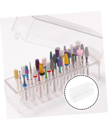 POPETPOP Nail Art Storage Box Nail Drills for Acrylic Nails Professional Drill Bits for Nails Hex Socket Organizer Nail Art Salon Goods Hex Magnetic Holder Nail Manicure Tool Abs - Buy Online on GoSupps.com