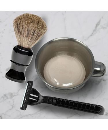 Buy G.B.S Chrome Shaving Bowl - Unbreakable Stainless Steel | Perfect for Home Shaving with Razor & Brush - Buy Online on GoSupps.com