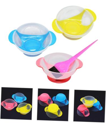 FRCOLOR 1 Set Hair Dye Bowl Hair Dye Brush Hair Dyeing Brush and Bowl Hair Coloring Bowl Salon Hair Dyeing Brush Hair Coloring Brush Hair Dyeing Bowl Hairdressing Tool Sucker Plastic - Buy Online on GoSupps.com