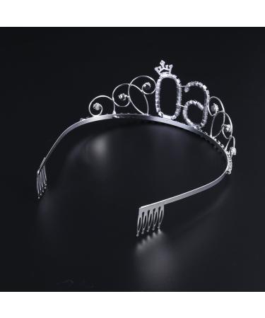 Frcolor 60th Birthday Tiara Crown | Crystal Rhinestone Happy Birthday Party Headpiece - International Shipping Available - Buy Online on GoSupps.com
